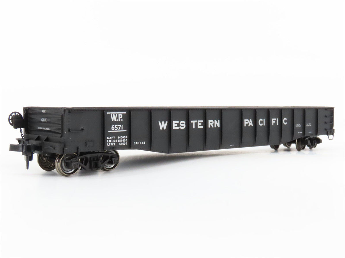 HO Scale PROTO 2000 WP Western Pacific 52&#39; 6&quot; Drop End Mill Gondola #6571