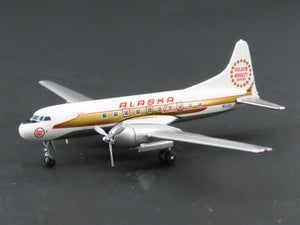 1:400 Aero Classics Die-Cast Alaska Airlines Convair CV-240 Airliner