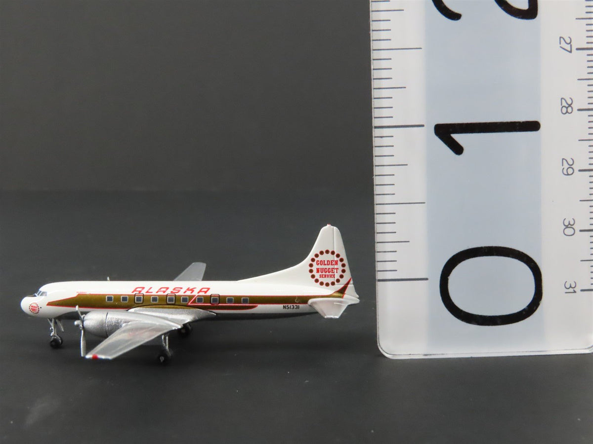 1:400 Aero Classics Die-Cast Alaska Airlines Convair CV-240 Airliner