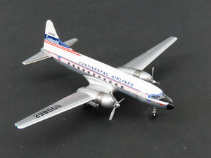 1:400 Aero Classics Die-Cast Continental Airlines Convair CV-440 Airliner