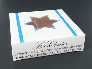 1:400 Aero Classics Die-Cast EL-AL Israel Air Boeing B707-300 Airliner