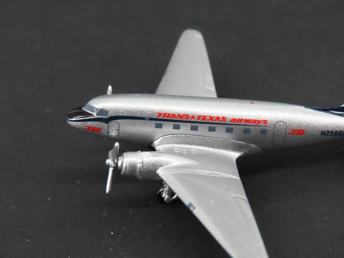 1:400 Aero Classics Die-Cast Trans Texas Air Douglas DC-3 Airliner