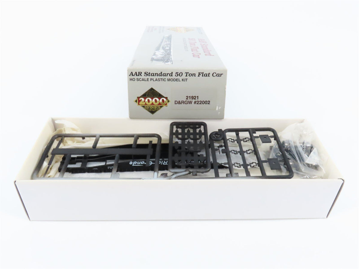 HO Scale PROTO 2000 Kit #21921 D&amp;RGW Rio Grande AAR Standard Flat Car #22002