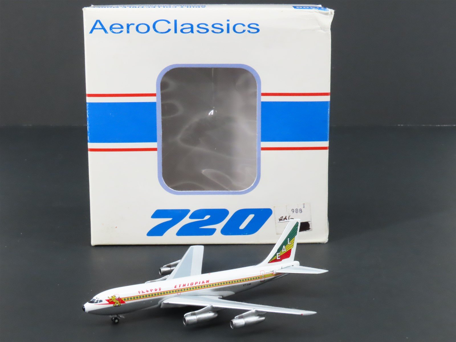 1:400 Aero Classics Die-Cast Ethiopian Airlines Boeing B720-060B Airliner