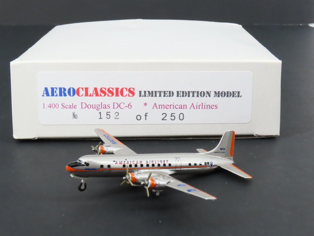 1:400 Aero Classics Die-Cast American Airlines Douglas DC-6 Airliner