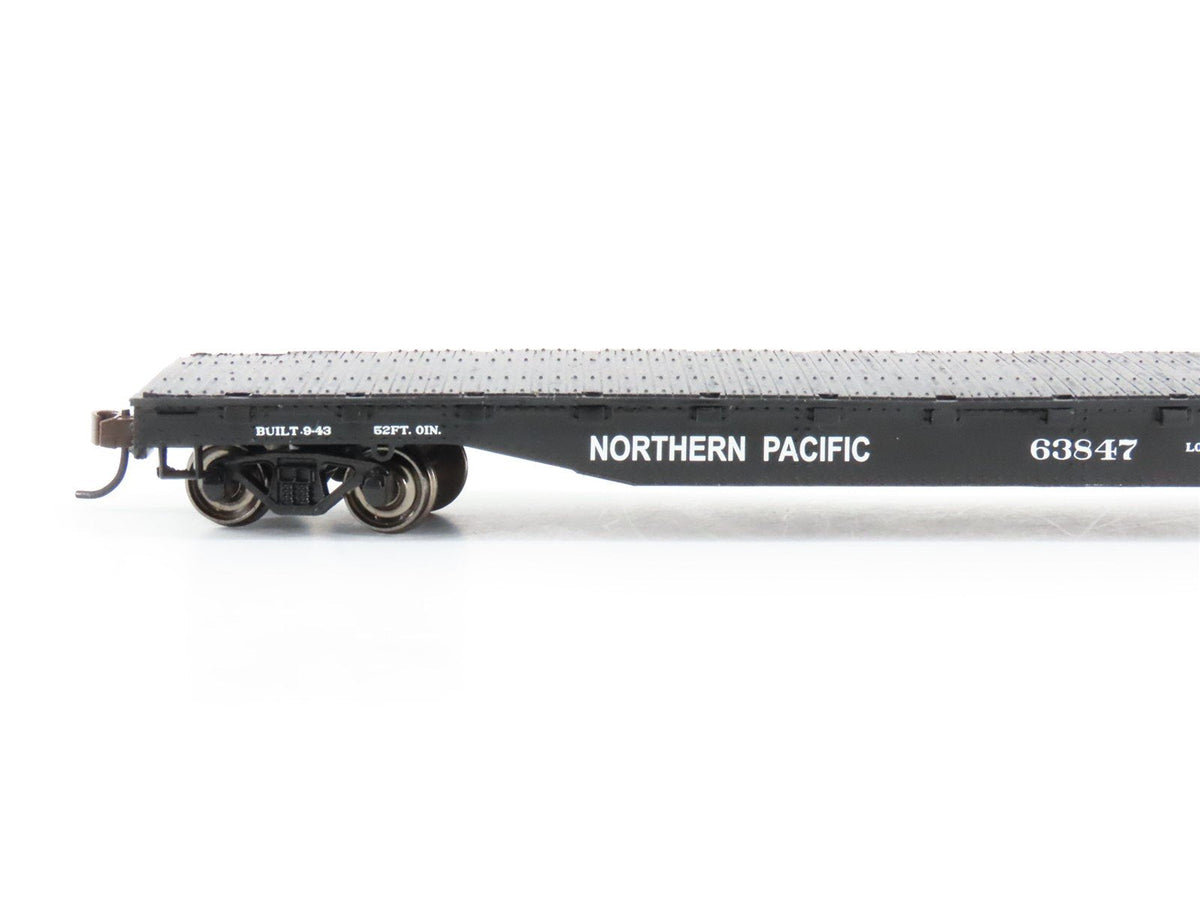 HO Scale Bachmann Silver Series 17333 NP Northern Pacific Flat Car #63847