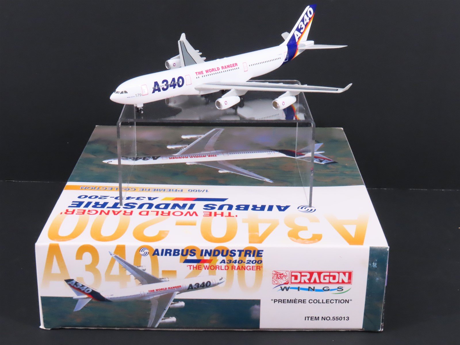 1:400 Dragon Wings 55013 Airbus Industrie A340-200 Airliner w/Stand