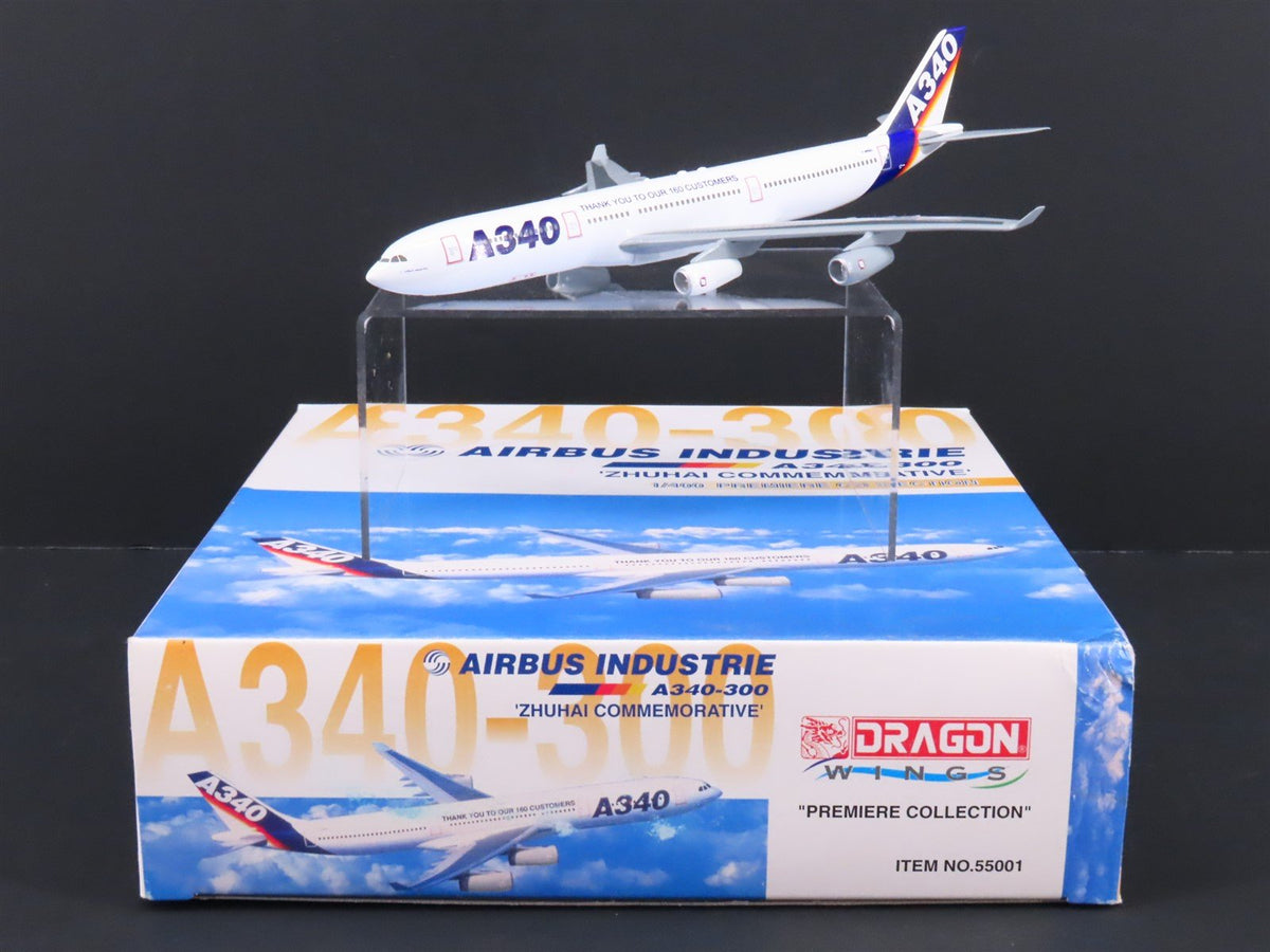 1:400 Dragon Wings 55001 Airbus Industrie A340-300 Airliner w/Stand