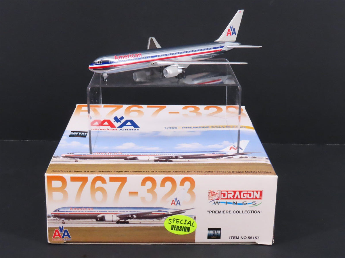 1:400 Dragon Wings 55157 American Airlines Boeing B767-323 Airliner w/Stand