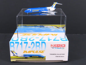 1:400 Dragon Wings 55314 Impulse Boeing B717-2BD Airliner w/Stand