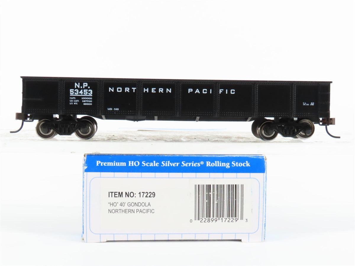 HO Scale Bachmann Silver Series 17229 NP Northern Pacific 40&#39; Gondola #53453