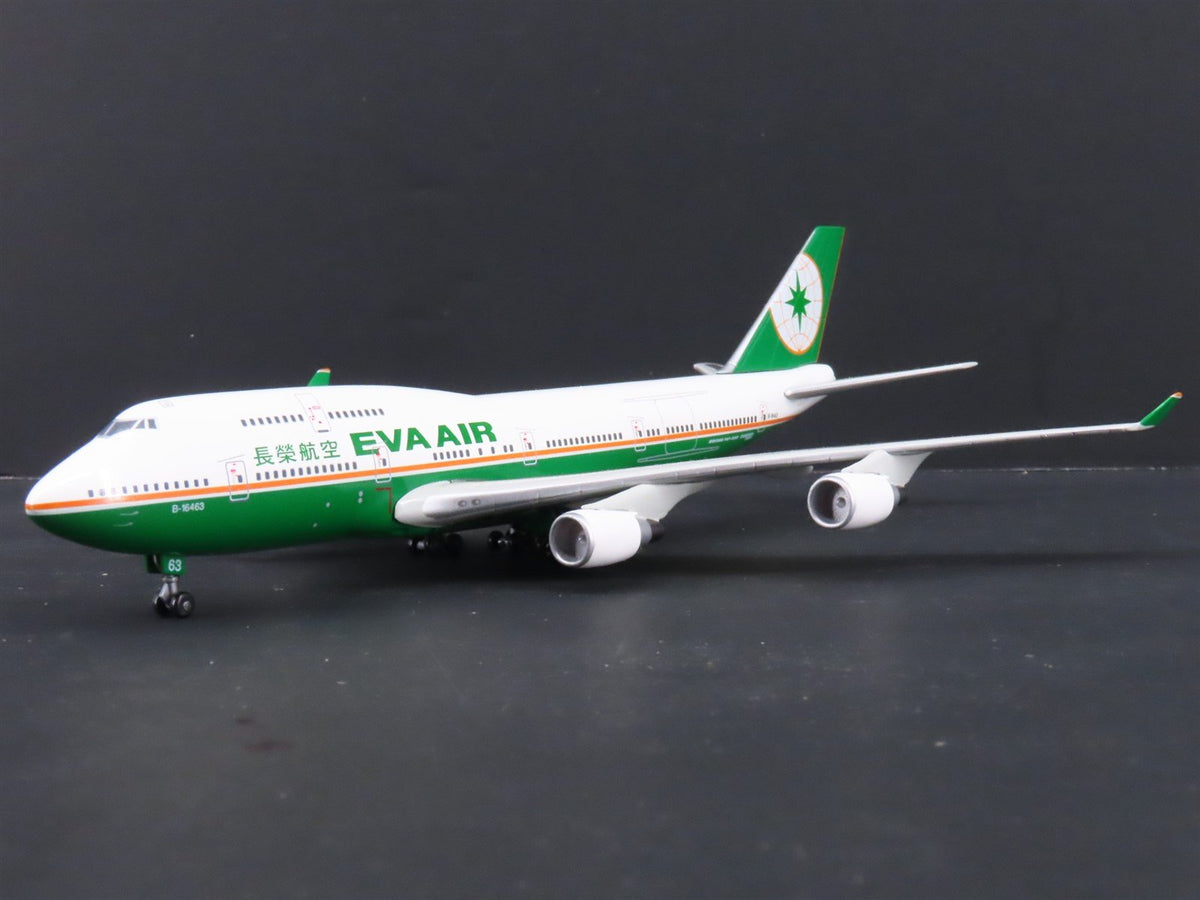 1:400 Dragon Wings JXM147 &quot;Jet-X&quot; Eva Air Boeing B747-400 Airliner w/Stand