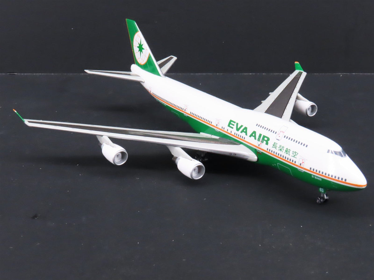 1:400 Dragon Wings JXM147 &quot;Jet-X&quot; Eva Air Boeing B747-400 Airliner w/Stand