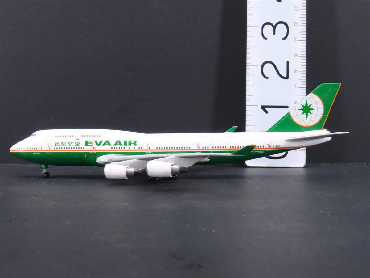 1:400 Dragon Wings JXM147 &quot;Jet-X&quot; Eva Air Boeing B747-400 Airliner w/Stand