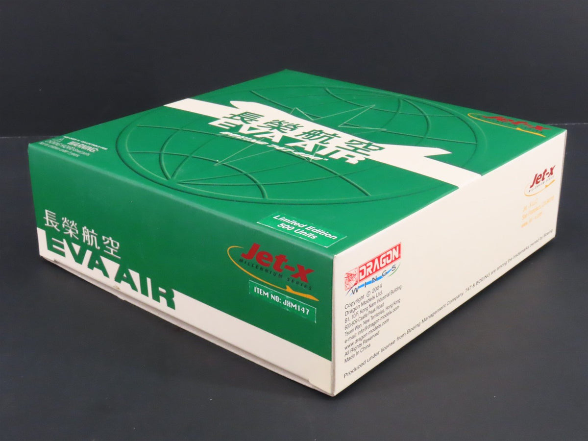 1:400 Dragon Wings JXM147 &quot;Jet-X&quot; Eva Air Boeing B747-400 Airliner w/Stand