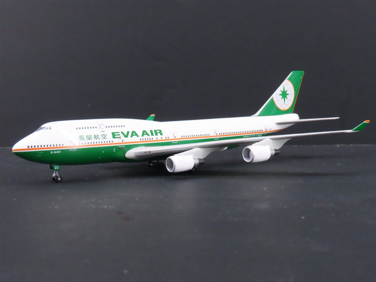 1:400 Dragon Wings JX064 &quot;Jet-X&quot; Eva Air Boeing B747-400 Airliner w/Stand