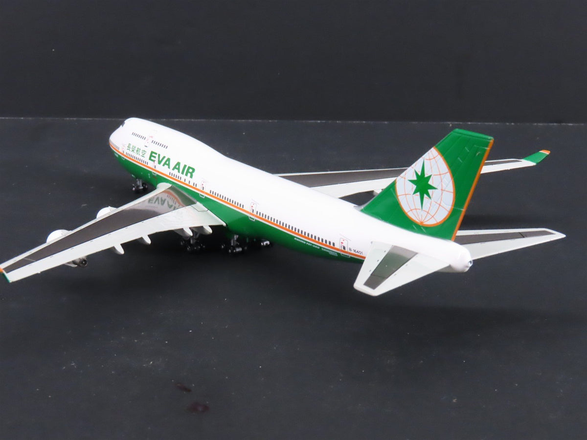 1:400 Dragon Wings JX064 &quot;Jet-X&quot; Eva Air Boeing B747-400 Airliner w/Stand