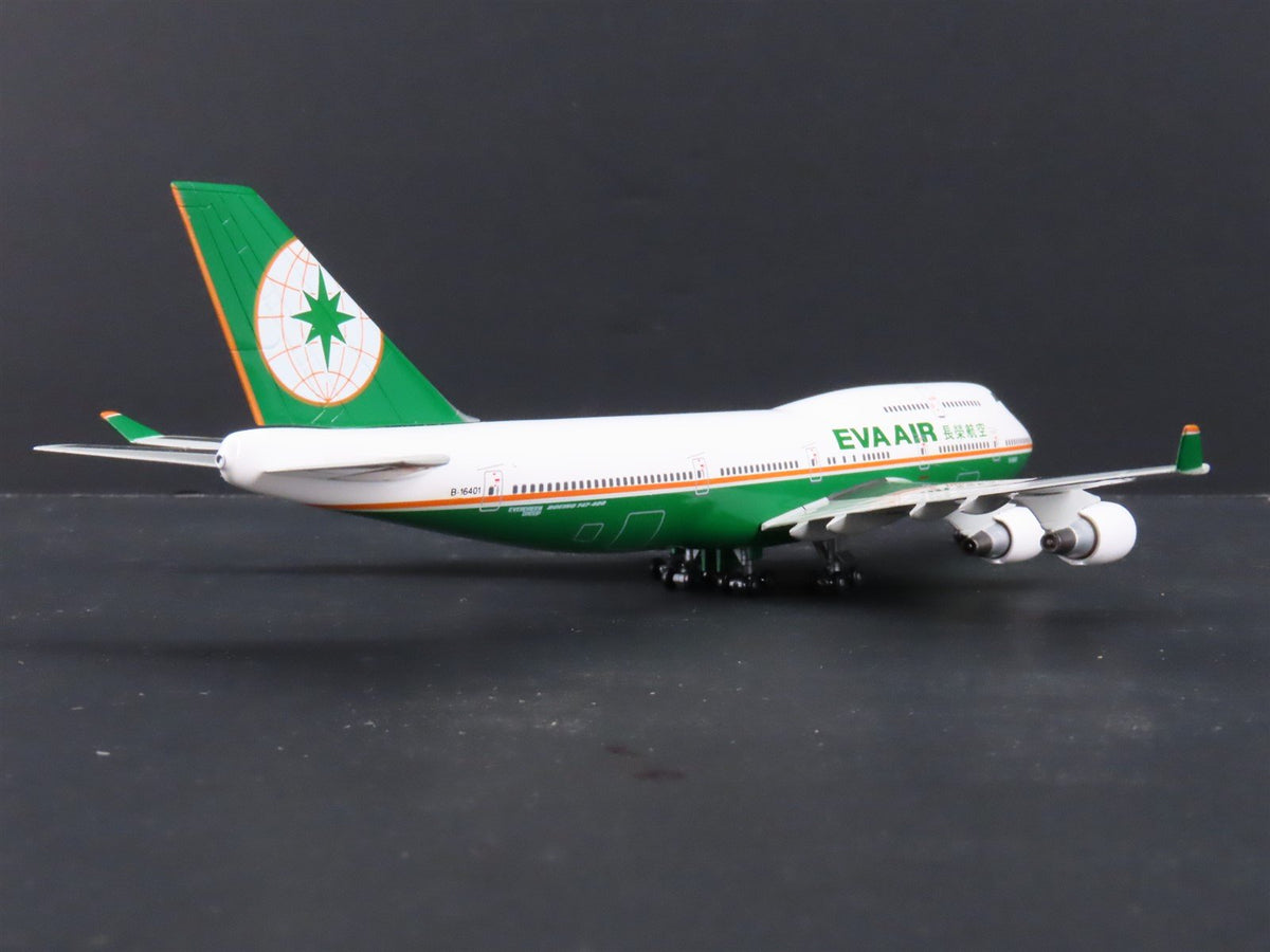 1:400 Dragon Wings JX064 &quot;Jet-X&quot; Eva Air Boeing B747-400 Airliner w/Stand