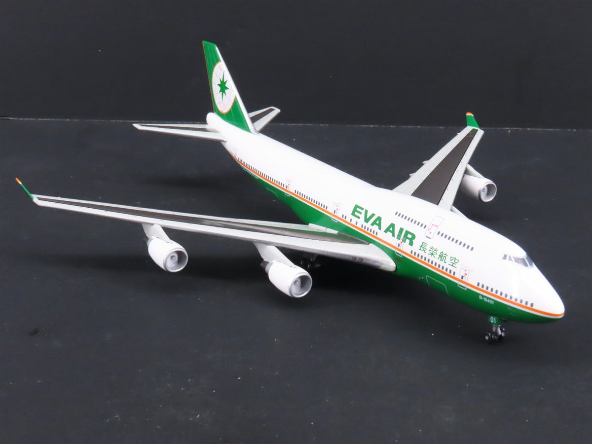 1:400 Dragon Wings JX064 &quot;Jet-X&quot; Eva Air Boeing B747-400 Airliner w/Stand