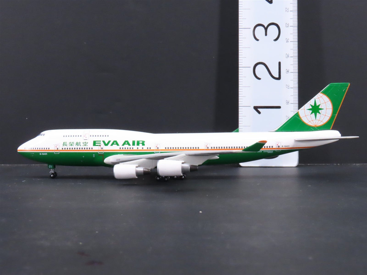 1:400 Dragon Wings JX064 &quot;Jet-X&quot; Eva Air Boeing B747-400 Airliner w/Stand