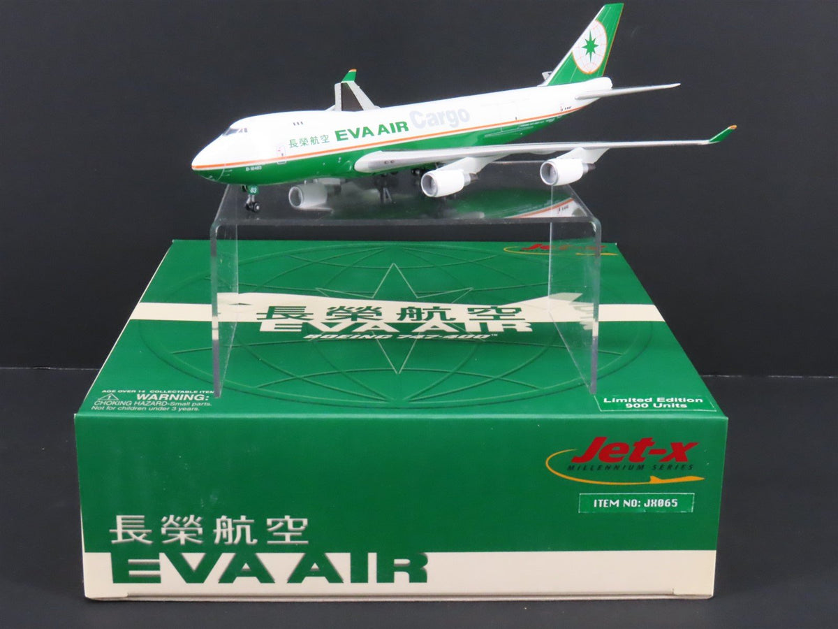 1:400 Dragon Wings JX065 &quot;Jet-X&quot; Eva Air Boeing B747-400 Airliner w/Stand