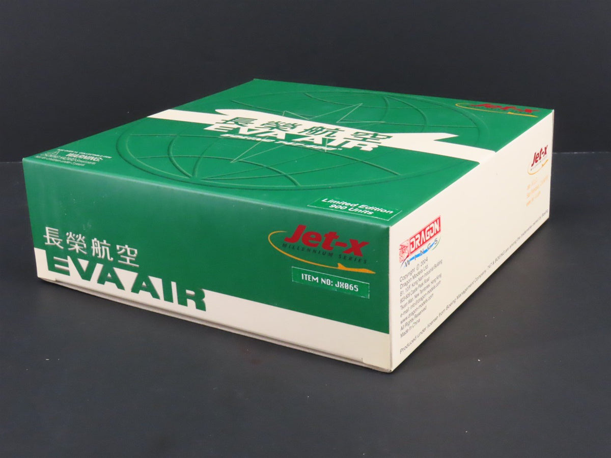 1:400 Dragon Wings JX065 &quot;Jet-X&quot; Eva Air Boeing B747-400 Airliner w/Stand