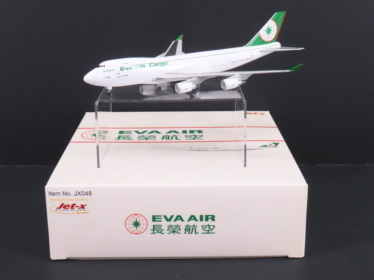 1:400 Dragon Wings JX048 &quot;Jet-X&quot; Eva Air Boeing B747-400 Airliner w/Stand