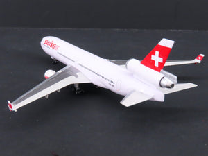 1:400 Dragon Wings 55435 Swiss Air McDonnell Douglas MD11 Airliner w/ Stand