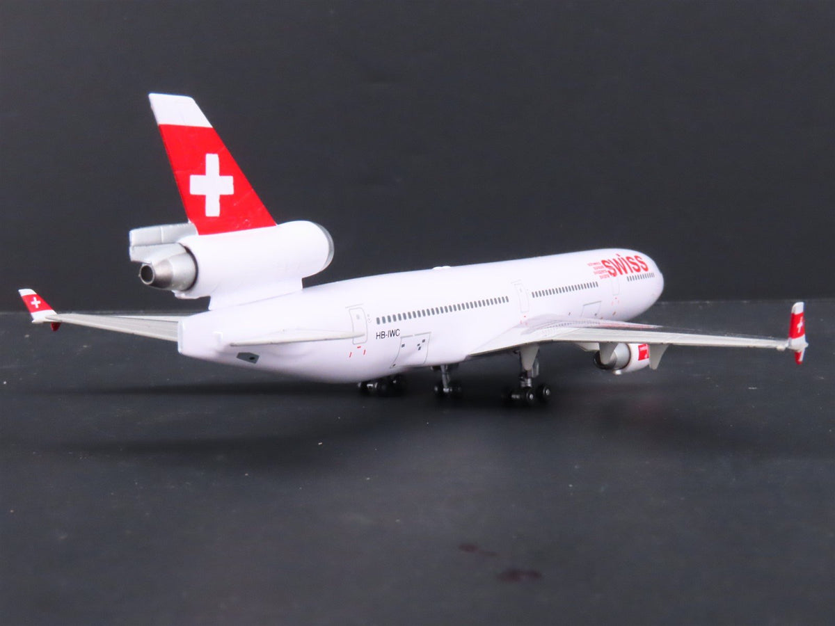 1:400 Dragon Wings 55435 Swiss Air McDonnell Douglas MD11 Airliner w/ Stand