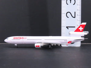 1:400 Dragon Wings 55435 Swiss Air McDonnell Douglas MD11 Airliner w/ Stand