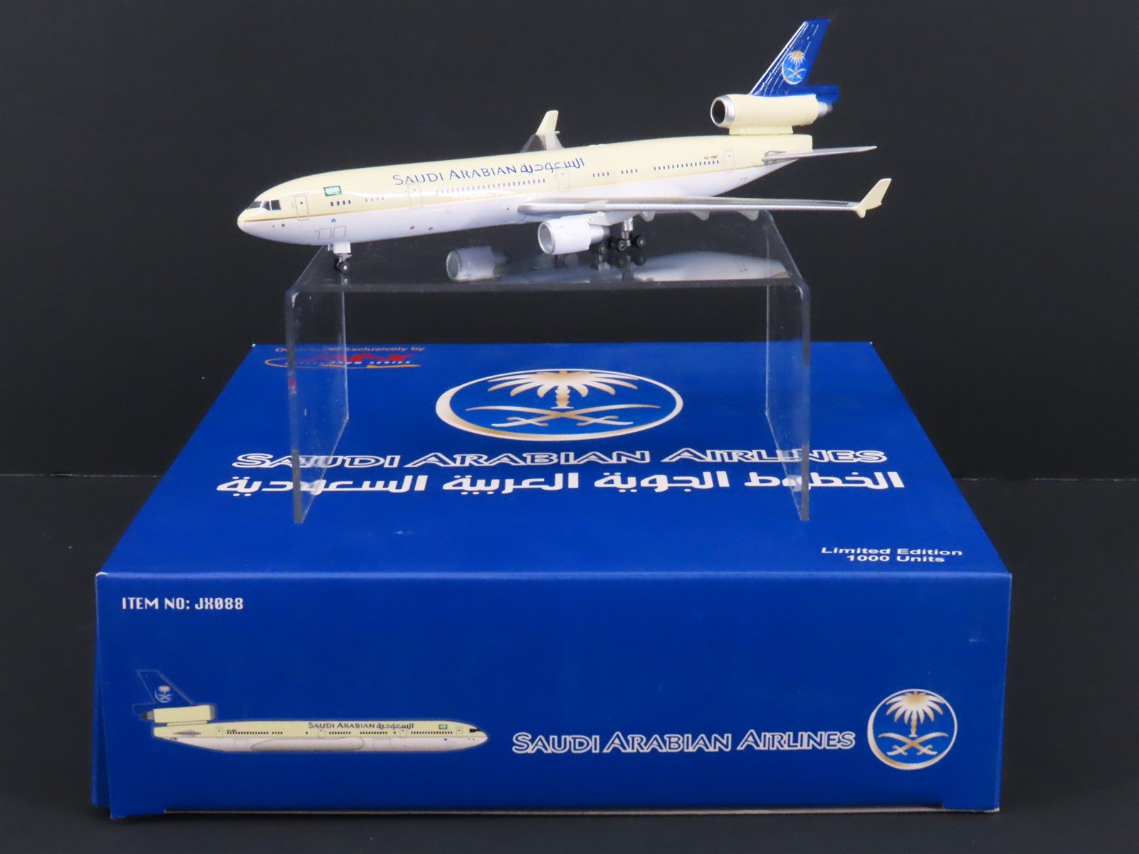 1:400 Dragon Wings JX088 Saudi Arabian McDonnell Douglas MD11 Airliner w/ Stand