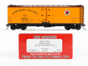 HO Scale Red Caboose RR-34431-4 NP Northern Pacific Wooden Ice Reefer #90162