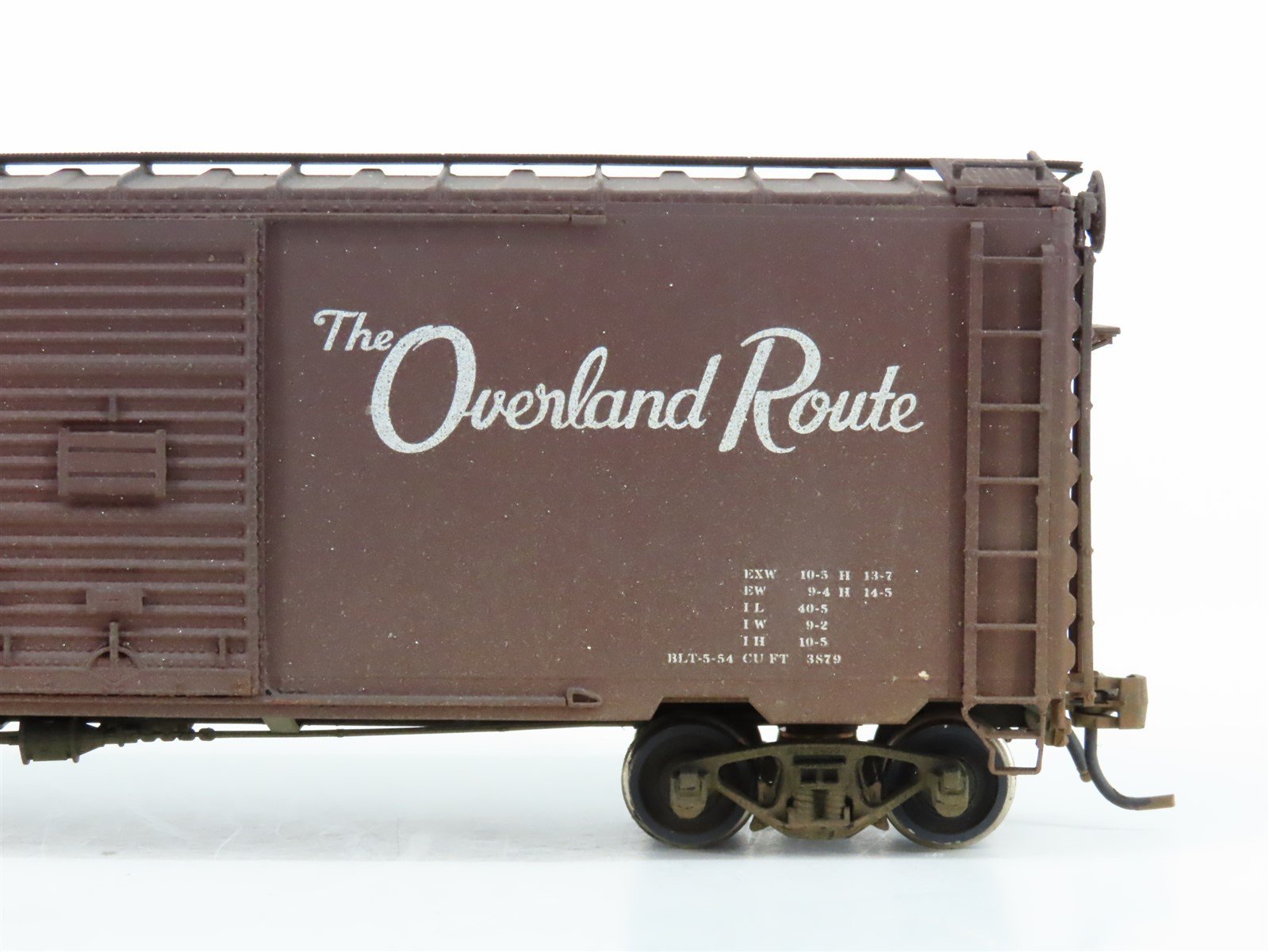 HO InterMountain 45402-02 CNW Overland Route 40' Boxcar #1255 - Custom Weathered