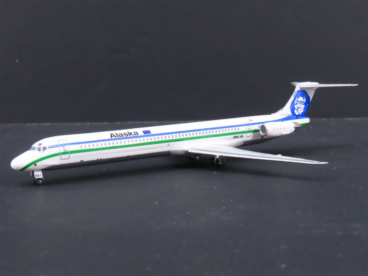 1:400 Dragon Wings JX081 Alaska Airlines McDonnell Douglas MD-82 Airliner wStand