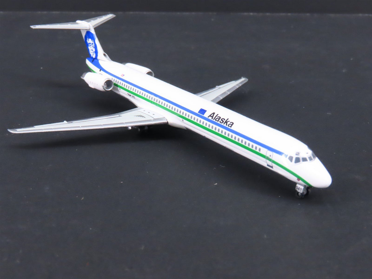 1:400 Dragon Wings JX081 Alaska Airlines McDonnell Douglas MD-82 Airliner wStand