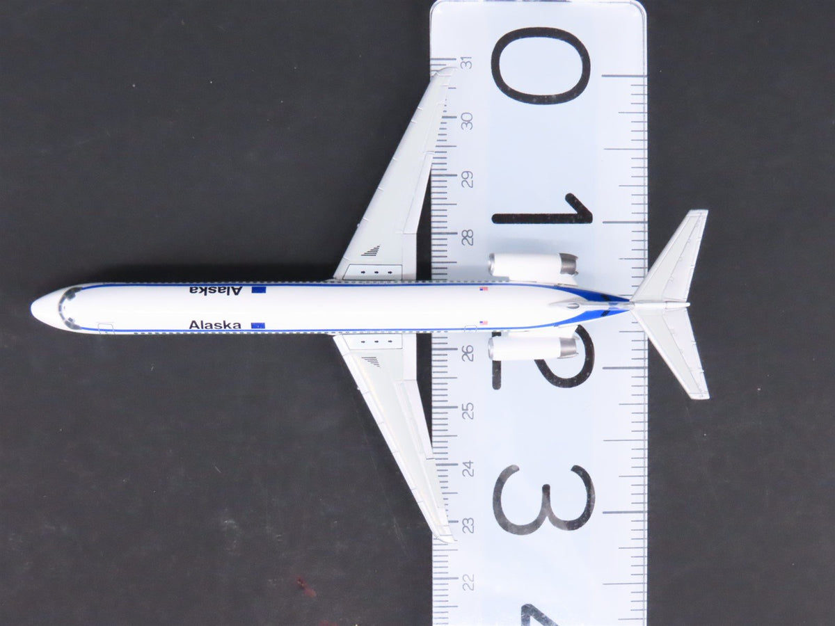 1:400 Dragon Wings JX081 Alaska Airlines McDonnell Douglas MD-82 Airliner wStand