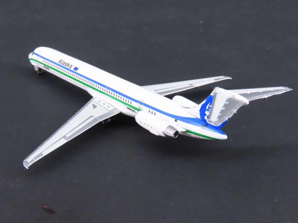 1:400 Dragon Wings JXM141 Alaska Airlines McDonnell Douglas MD83 Airliner wStand