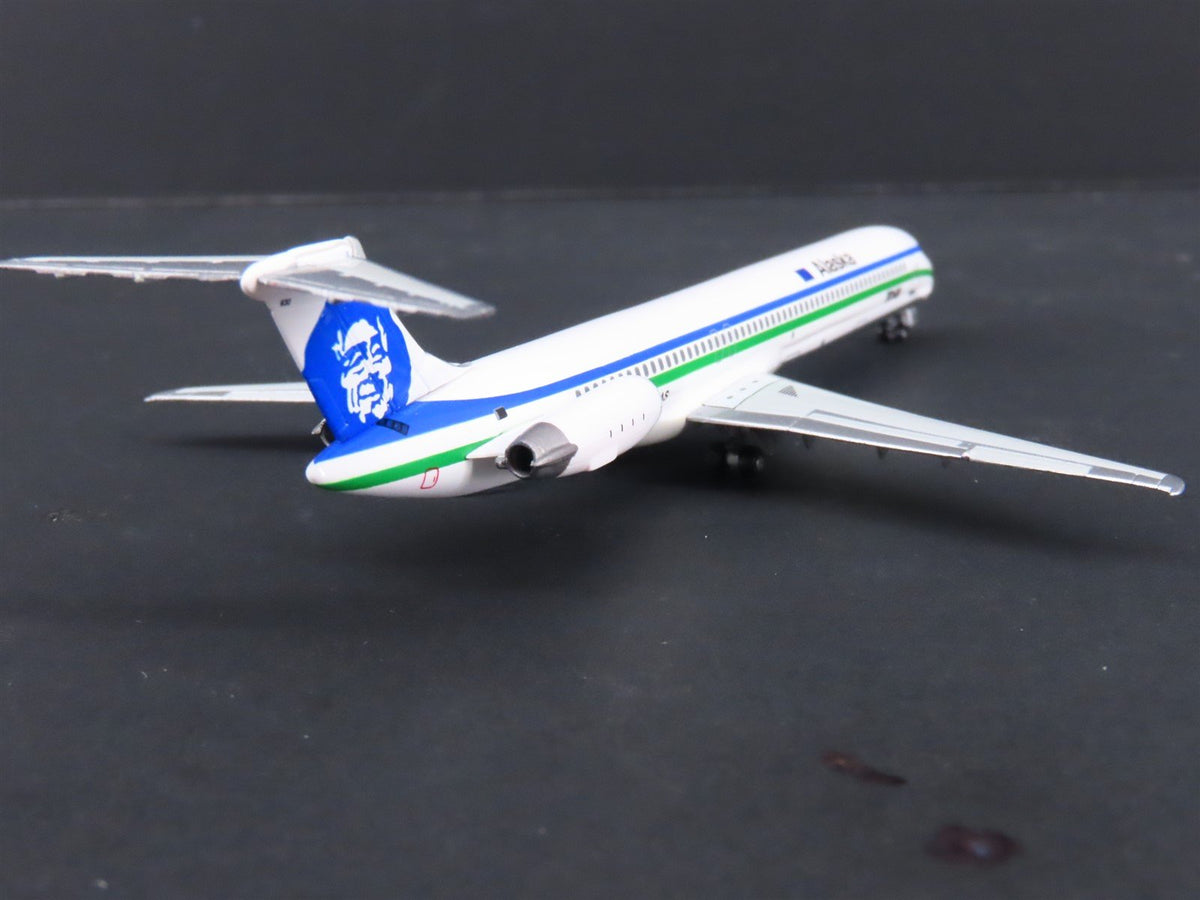 1:400 Dragon Wings JXM141 Alaska Airlines McDonnell Douglas MD83 Airliner wStand