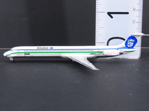 1:400 Dragon Wings JXM141 Alaska Airlines McDonnell Douglas MD83 Airliner wStand