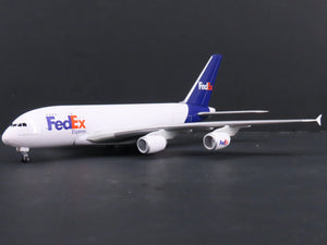 1:400 Dragon Wings 55375 FedEx Airbus A380 Airliner w/Stand