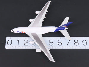 1:400 Dragon Wings 55375 FedEx Airbus A380 Airliner w/Stand