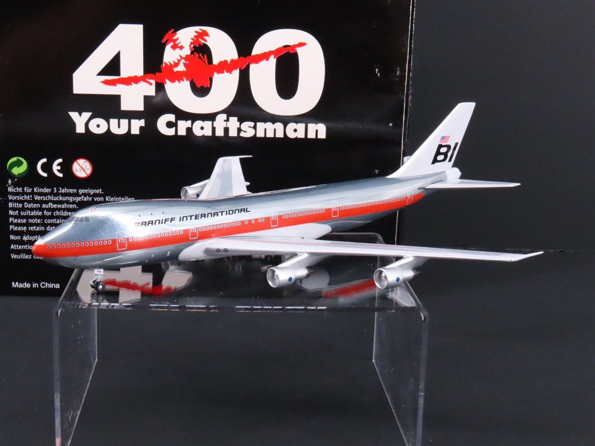 1:400 Scale Your Craftsman Braniff International &quot;Fat Alcoa&quot; Boeing 747 #N9666