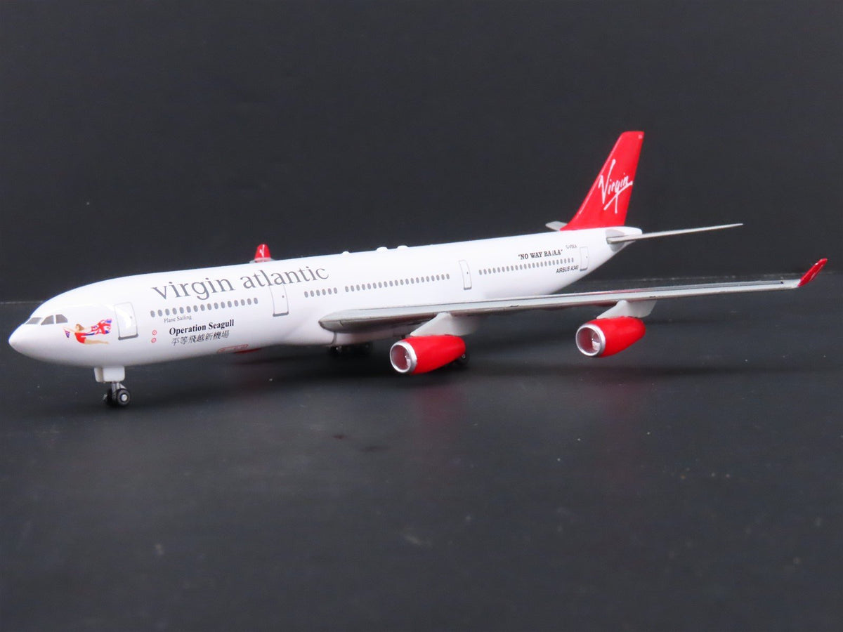 1:400 Dragon Wings 55066 Virgin Atlantic Airbus A340-300 Airliner w/ Stand