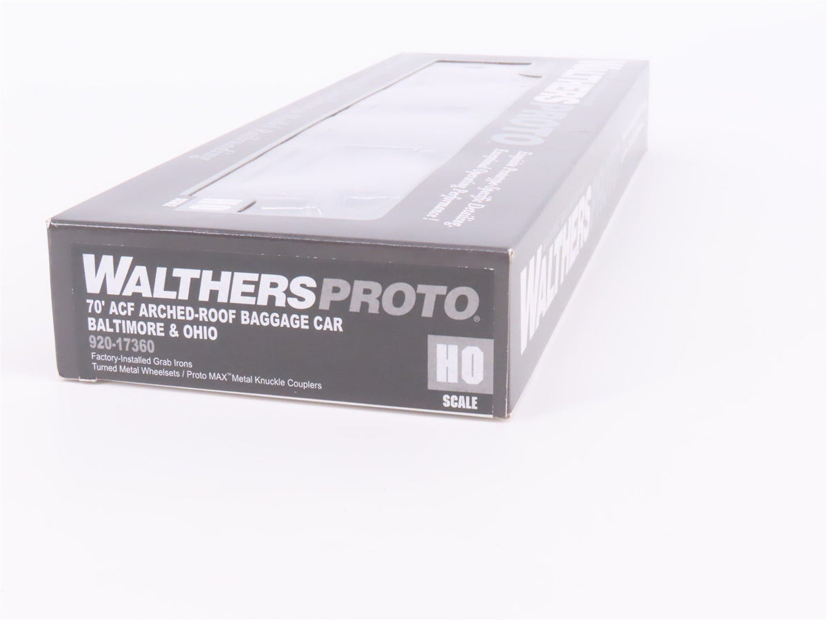 HO Scale Walthers Proto 920-17360 B&amp;O Baltimore &amp; Ohio 70&#39; Baggage Passenger Car