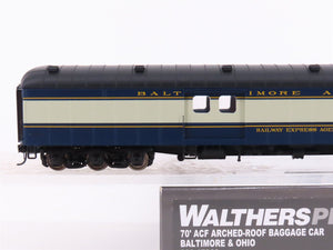 HO Scale Walthers Proto 920-17360 B&O Baltimore & Ohio 70' Baggage Passenger Car