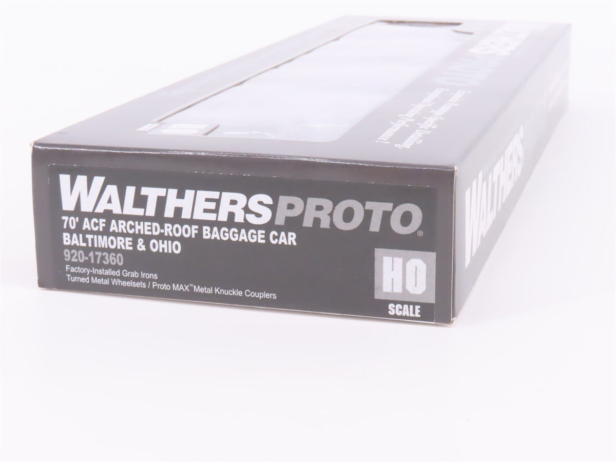 HO Scale Walthers Proto 920-17360 B&amp;O Baltimore &amp; Ohio 70&#39; Baggage Passenger Car