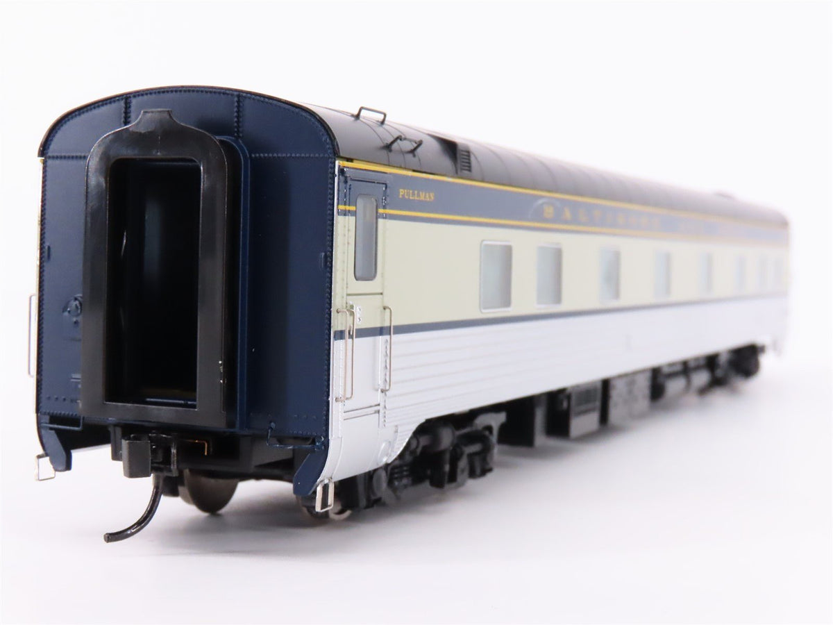 HO Walthers Proto 920-9408 B&amp;O Baltimore &amp; Ohio 85&#39; Sleeper Passenger - Lighted