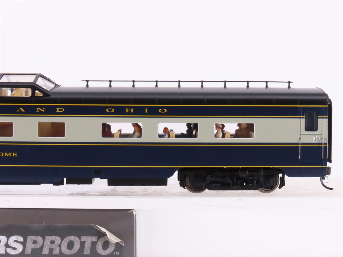 HO Walthers Proto 920-9412 B&amp;O Baltimore &amp; Ohio Strata-Dome Coach Passenger