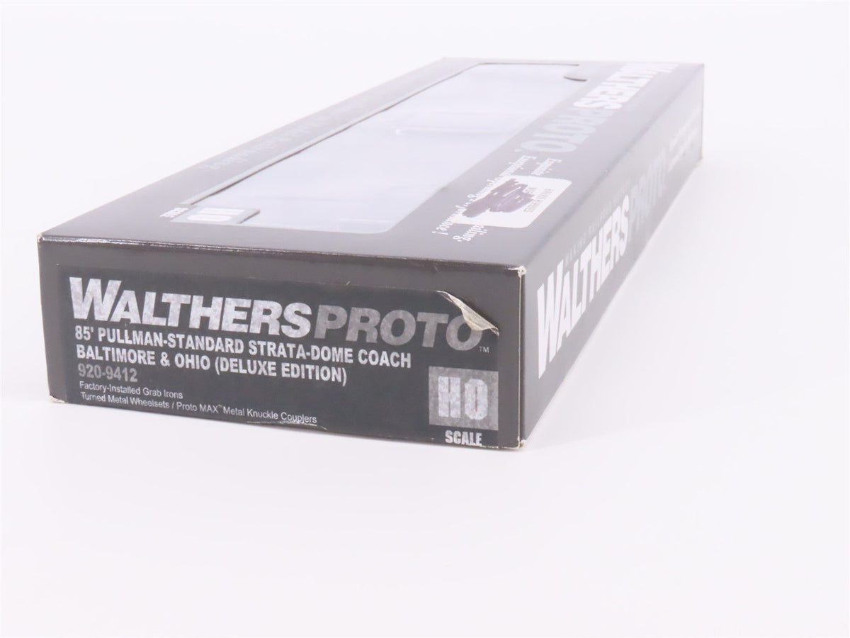 HO Walthers Proto 920-9412 B&amp;O Baltimore &amp; Ohio Strata-Dome Coach Passenger