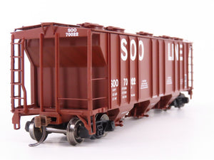 HO Scale Athearn ATH89087 SOO Line 3-Bay Covered Hopper #70022